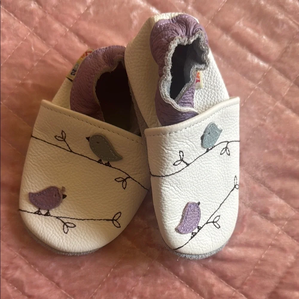 Nature Embroidery Slip Ons